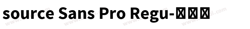 source Sans Pro Regu字体转换 source Sans Pro Regu字体转换